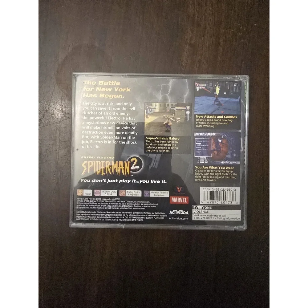 Spider-Man 2 Enter Electro / PlayStation 1 PS1 / CIB